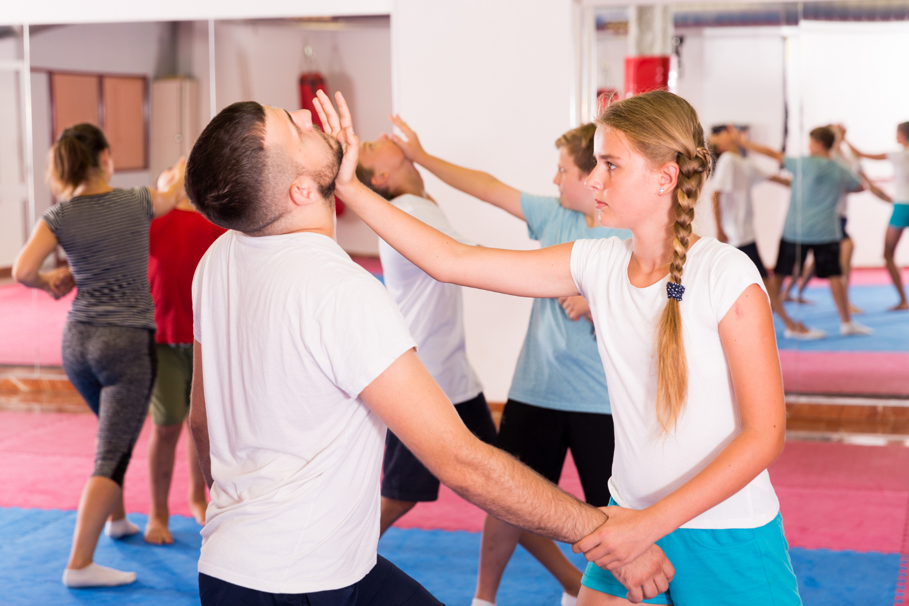 pratique de self defense AMIS Mercin et Vaux